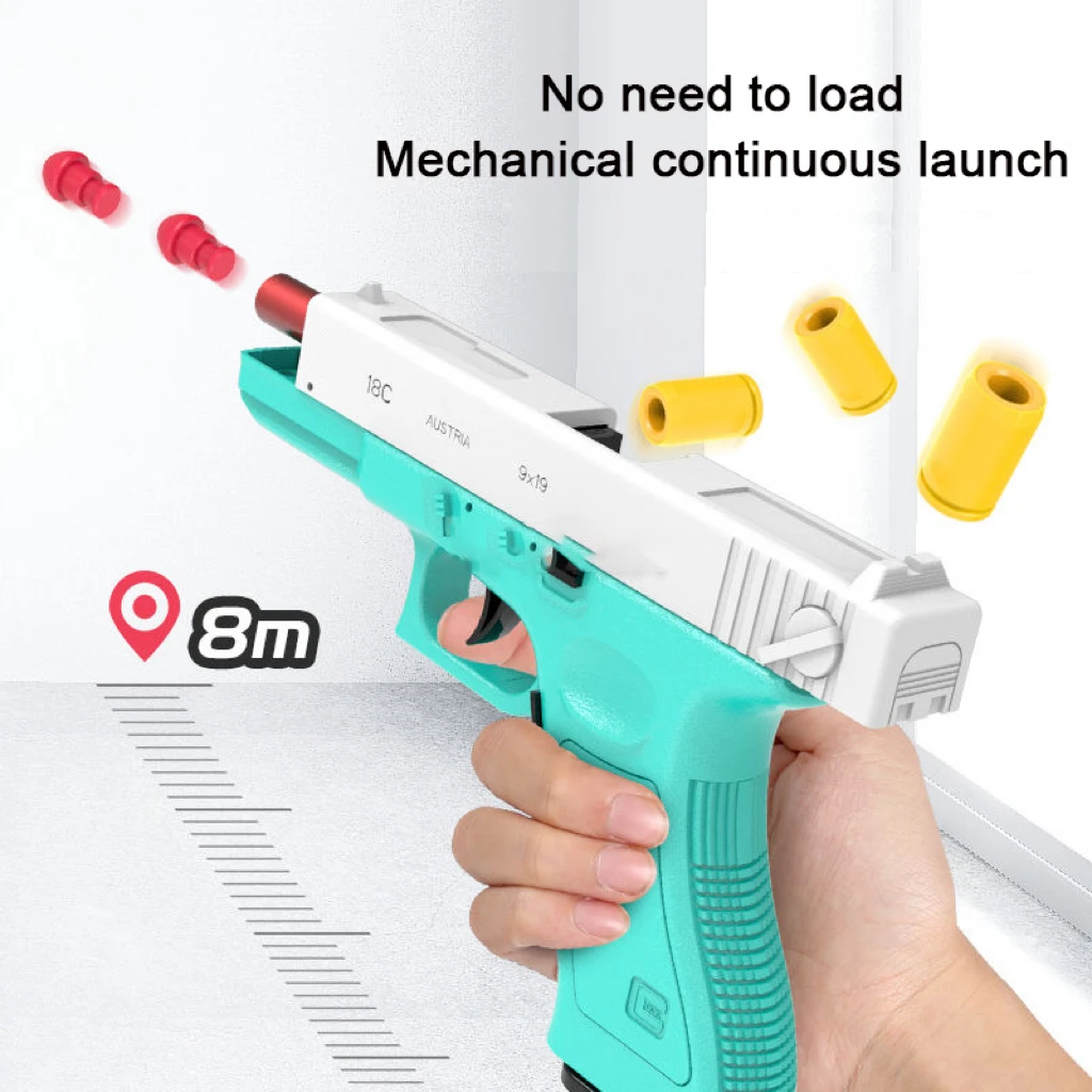 2025. Espulsione automatica del guscio Colt 1911 pistola giocattolo pistola ad aria compressa Armas per bambini CS tiro regalo di compleanno per bambini