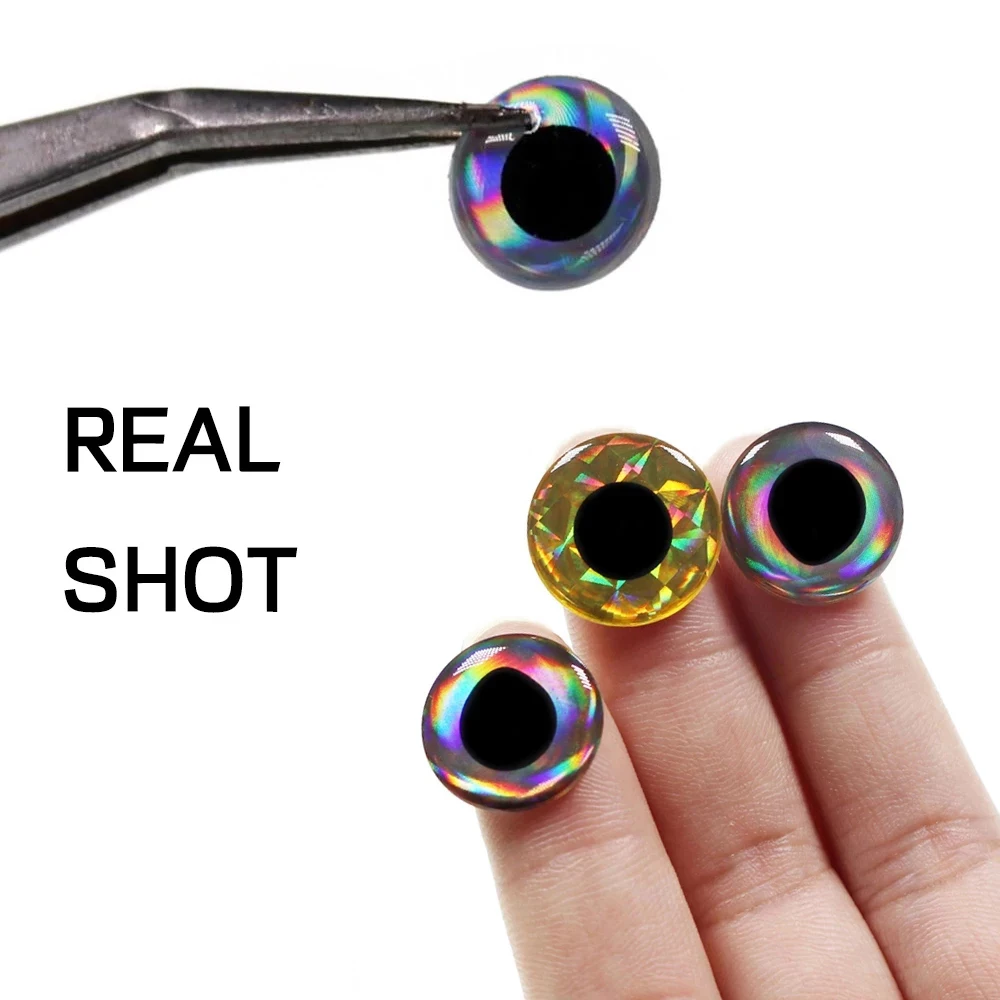 Vtwins ojos de pez epoxi holográficos 3D para señuelos DIY - imagen 3