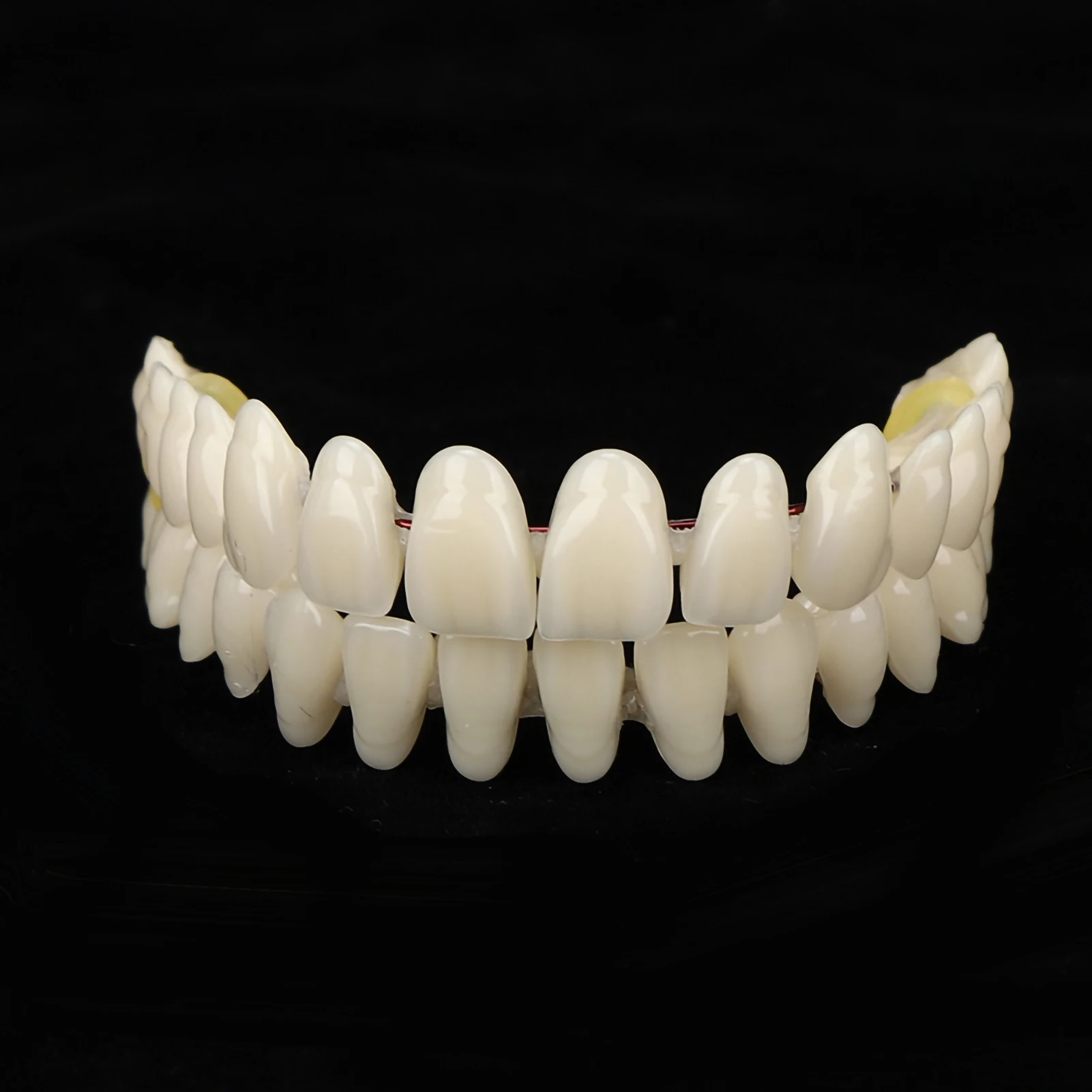 10pcs Resin False Teeth Whitening Dentures Temporary Fake Tooth Upper Lower Removable Dental Veneers