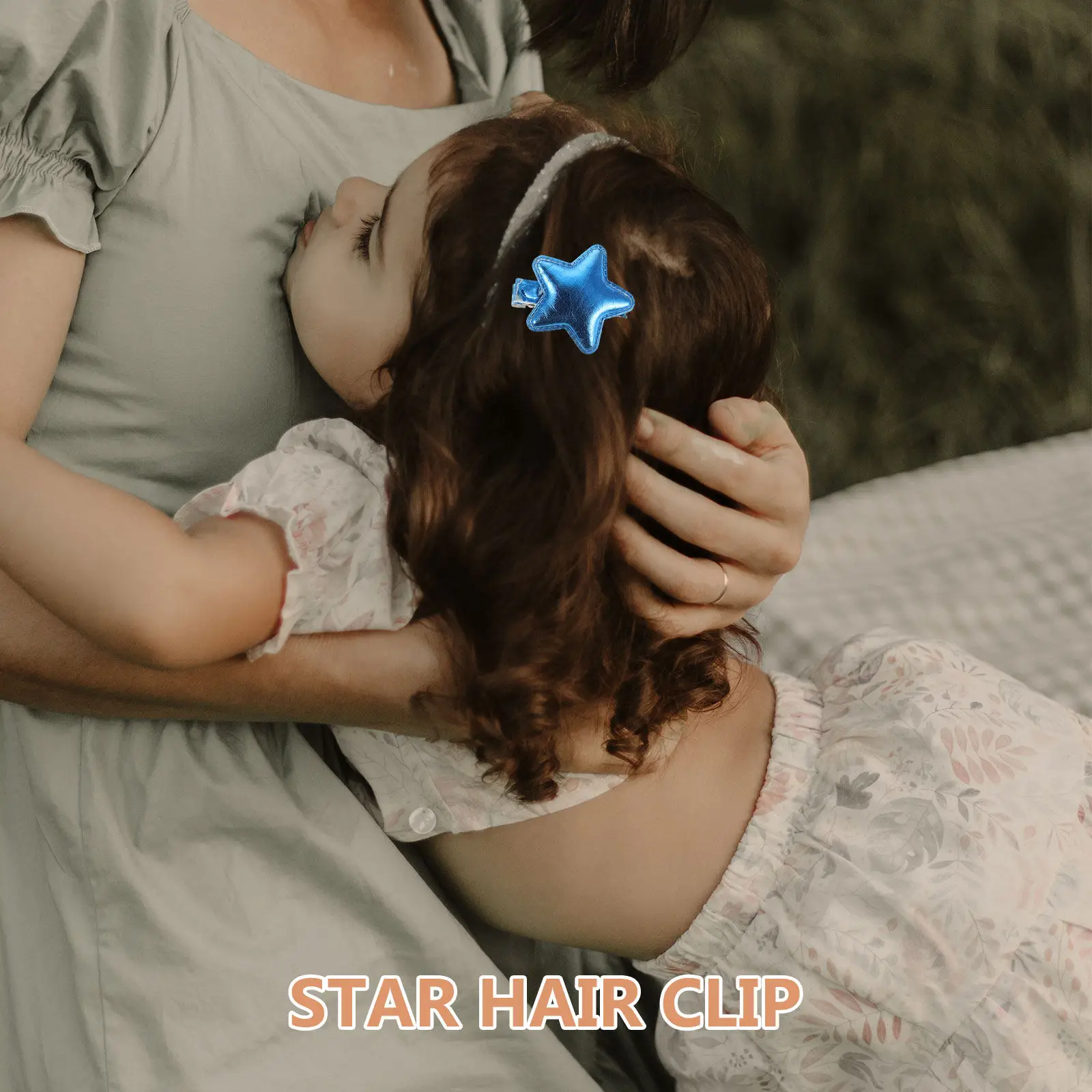

12Pcs Star Hair Clips for Kids Girls Shiny PU Snap Hairpins Party School Everyday Hair Accessories Star Clips