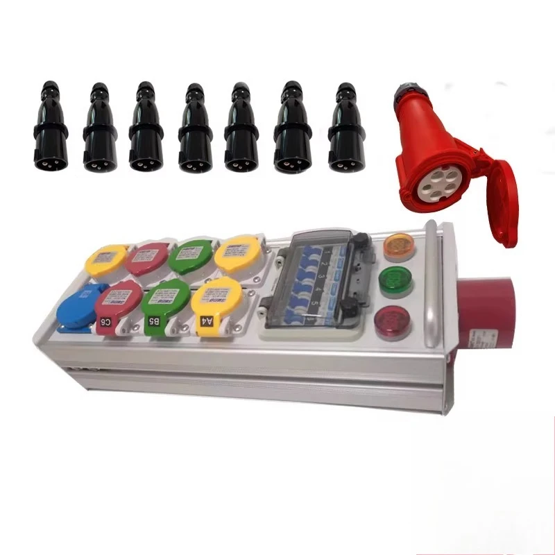 8-Way Power Box Fuge Box Stage Lighting Performance LED Large Screen Lighting and Audio Stage Power Distribution Through Box