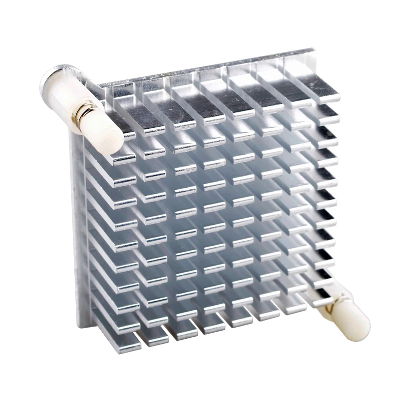 Aluminium Heatsink untuk PC North/South Bridge & Pendingin CPU 60Mm Jarak Lubang 40Mm Solusi Pendingin Chipset Pemasangan