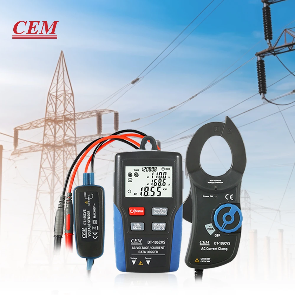 CEM Datalogger For Measuring And Recording Current Voltage, Active Power, Apparent Power , Power Factor And Electrical Energy