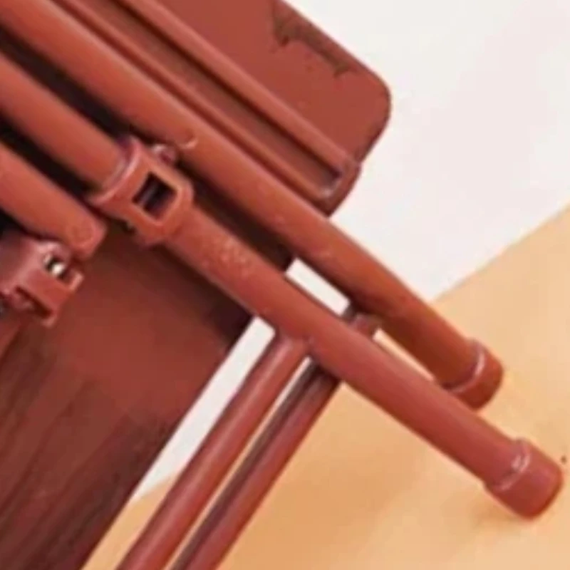 

Dollhouse Dining Room Furniture Toy - Miniature 1:12 Folding Table and Stools.