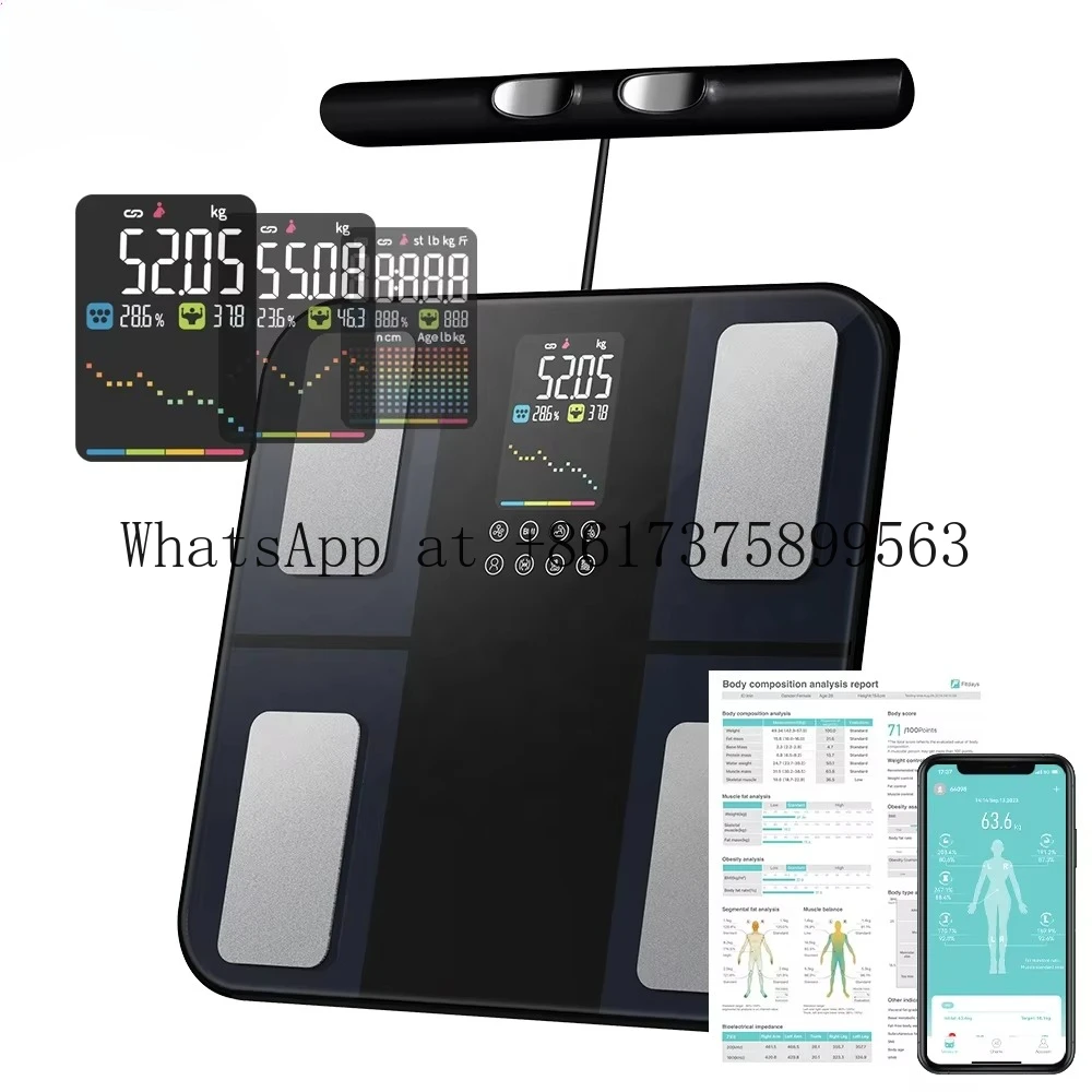 8 Electrode Smart Digital Body Composition Scale High Precision ROHS Certified Home Body BMI Weight Health