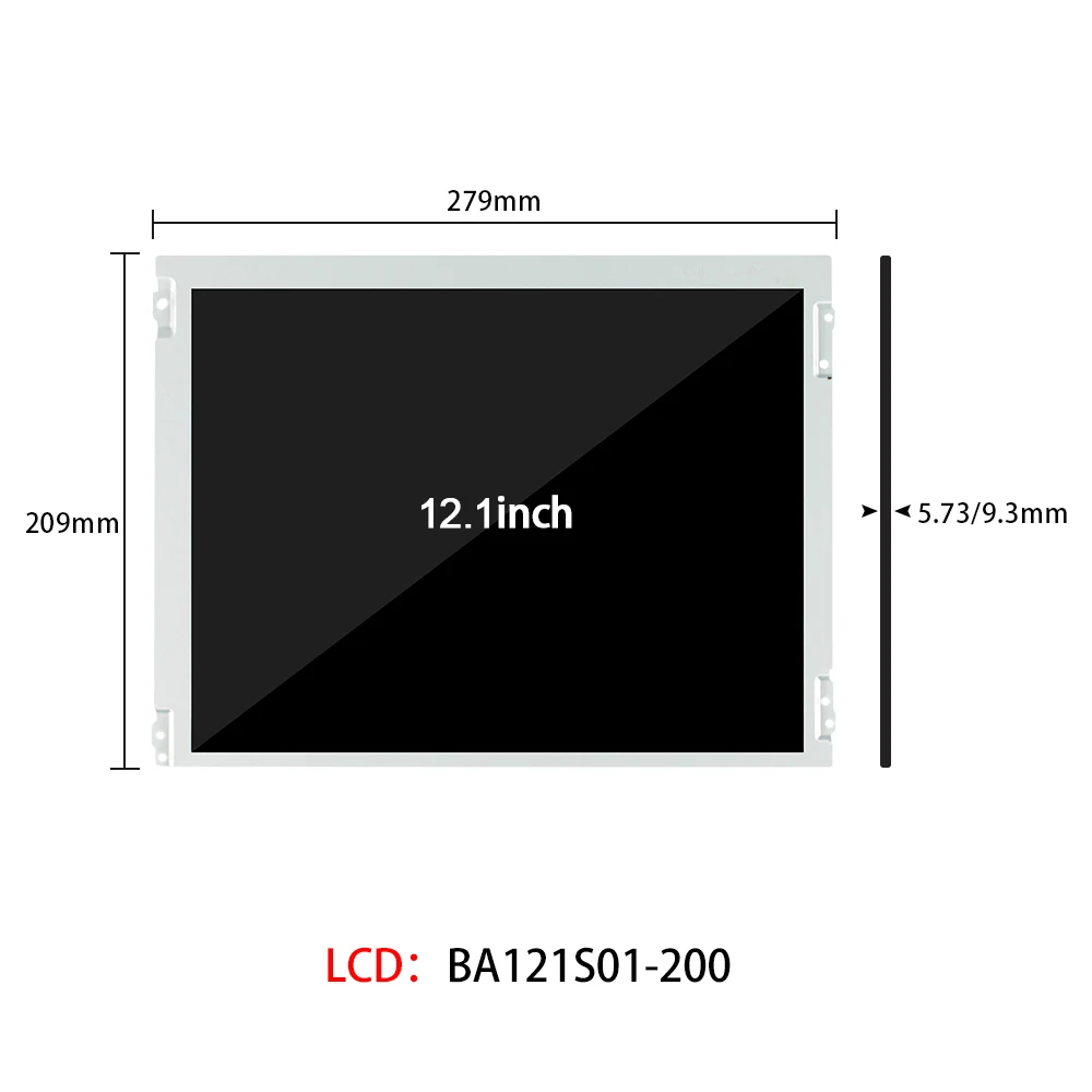 BOE 12.1 Inch Thin Bar Touch Lcd Module with H-DMI Lvds Controller Board BA121S01-200 800×600