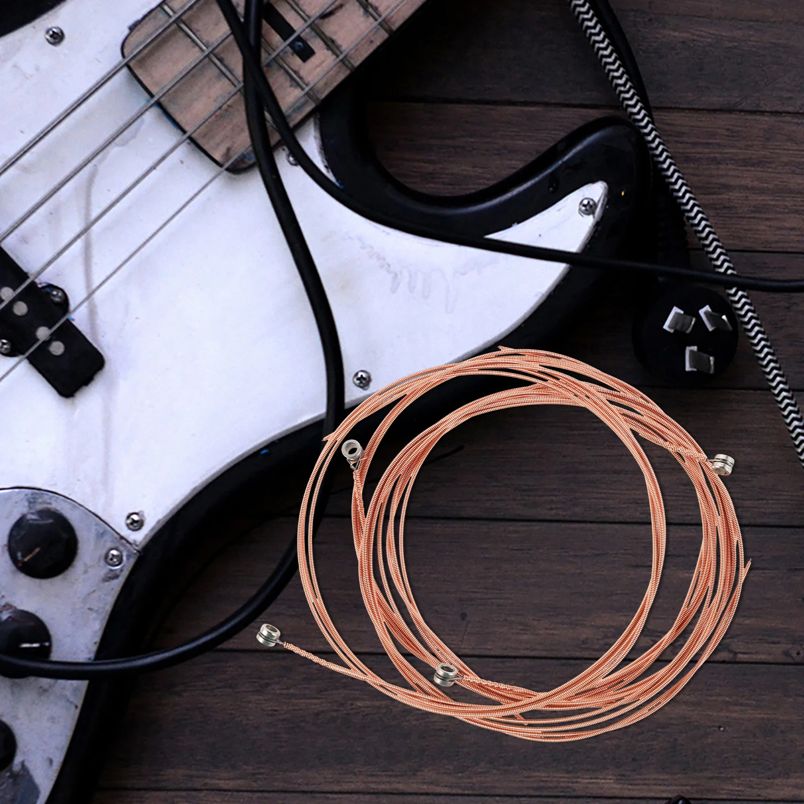 Set di corde per chitarra acustiche da 12 pezzi in acciaio, facile installazione, sostituzione, tono trasparente, accessori per chitarra folk, corde acustiche