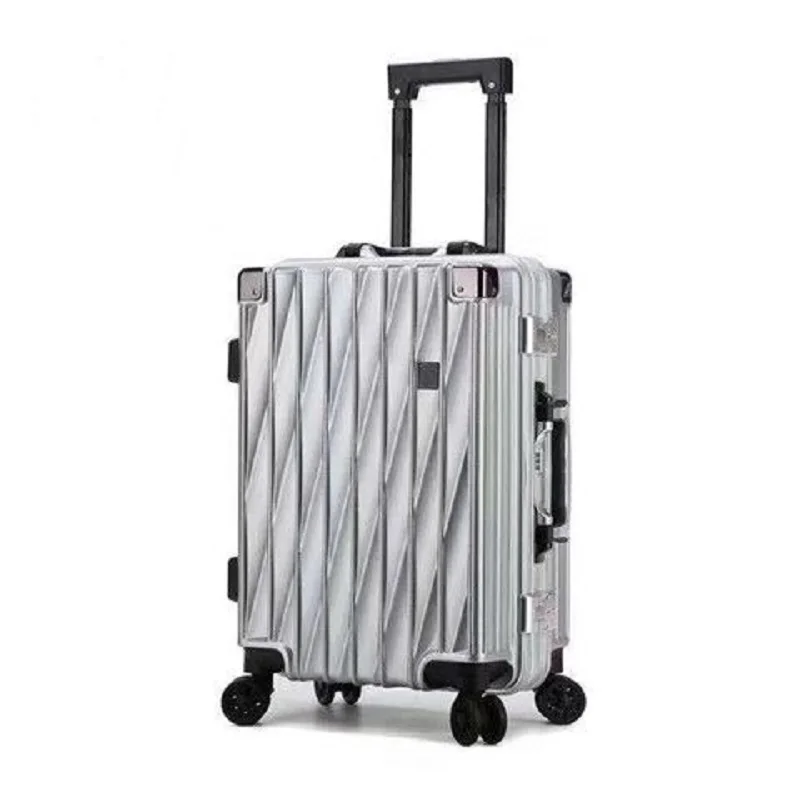 Walizka podróżna na kółkach z aluminiową ramą 20 cali 24 cale, lekka walizka trolley z zamkiem szyfrowym dla studentów, mężczyzn i kobiet.