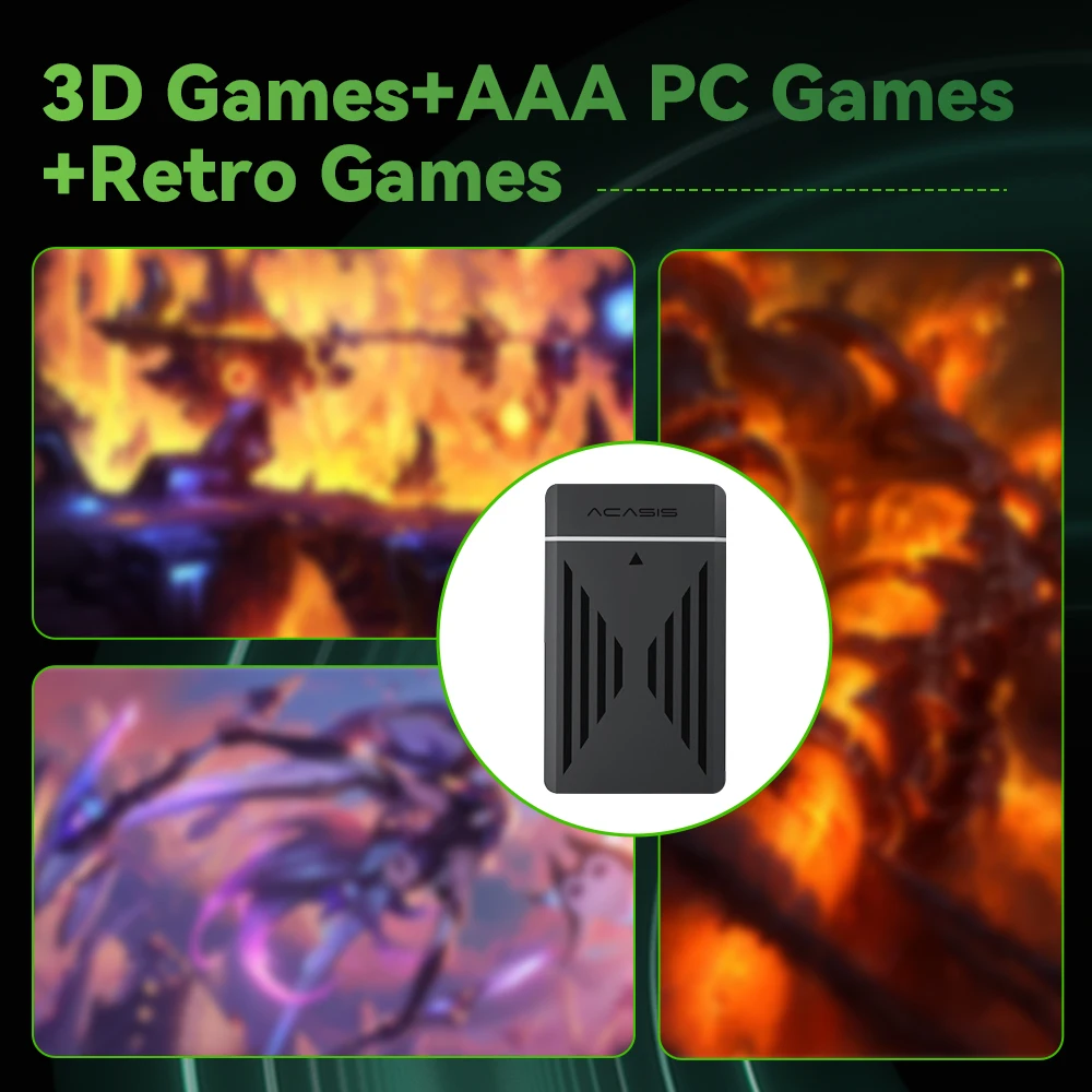 Portable 3TB Gaming HDD Video Game Console with 17000+ Retro&AAA&PC Games for PS4/Switch/PS3/PS2/Wii/Wiiu/SS for Win PC/Laptop