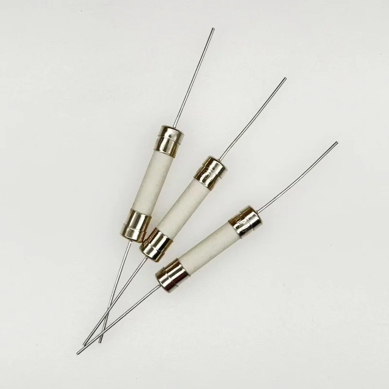 5PCS 6*30 ceramic fuse tube, F10A/15A/20A/25A/30A fast fusing 500V with leads, a pack of