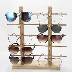 Saving Shelf Multi Layers Wood Exhibition Frame Eyeglasses Display Stands Glasses Shelf Holder Sunglasses Storage Rack