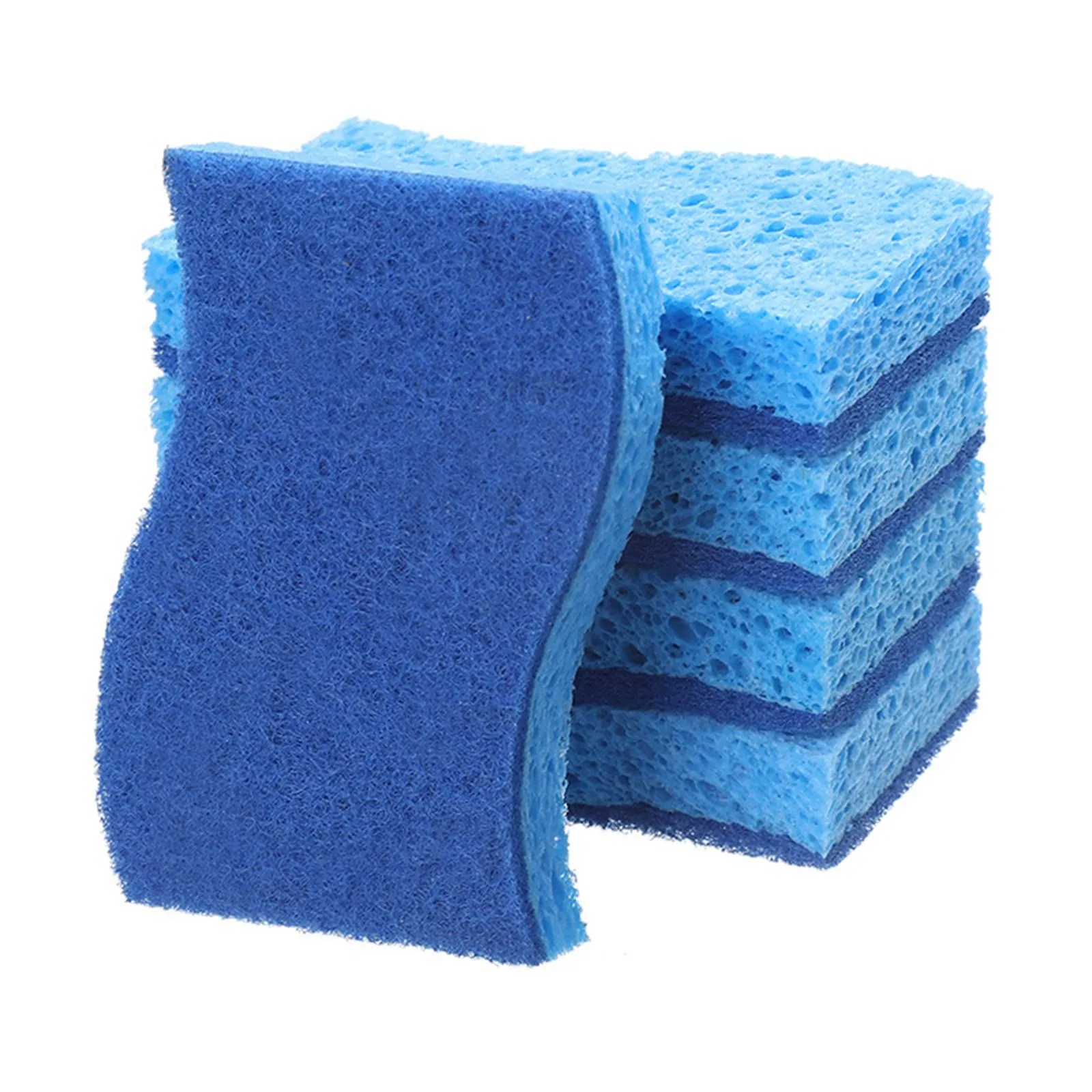 1/5/10PCS Dishwashing Sponge Clean Rub Focal Stains Sponge Removing Three In One Cleaning Kitchen Washing Dishes And Pots