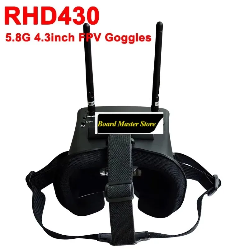 BoMsSJ RHD430 4.3inch 5.8G 40CH Diversity DVR Built-in Battery 800*480 FPV Goggles For RC Racing Drone DIY Accessories Spare Par