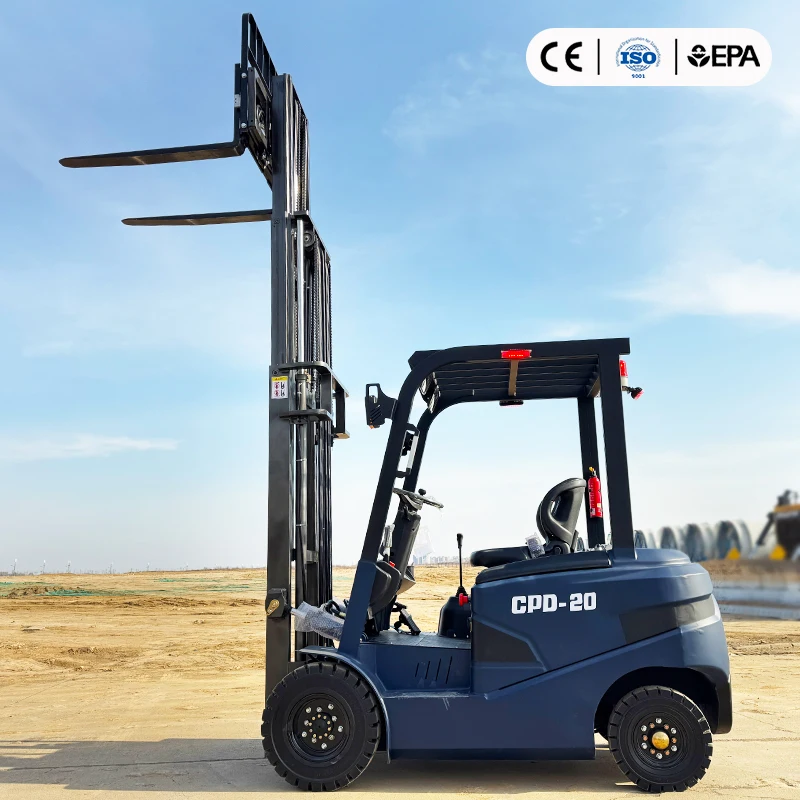 High-quality Lithium-Ion Battery 1.5T 2T 2.5T Electric Pallet Forklift Two-Stage Mast for Indoor/Outdoor Use