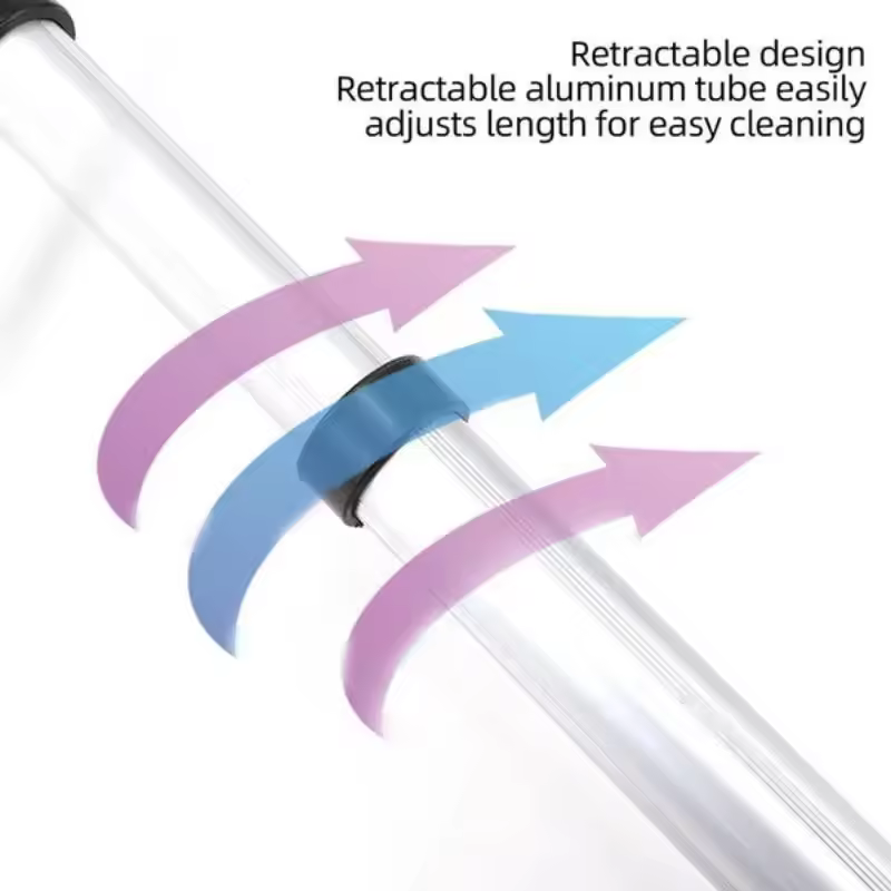 텔레스코픽 스노우 브러시 사용 예시