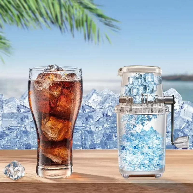 Eis Brecher Manuelle Rotary Crushed Smoothies Eis Brecher Maschine Für Home Küche Langlebige Neuheit Wiederverwendbare Home Bar Werkzeuge