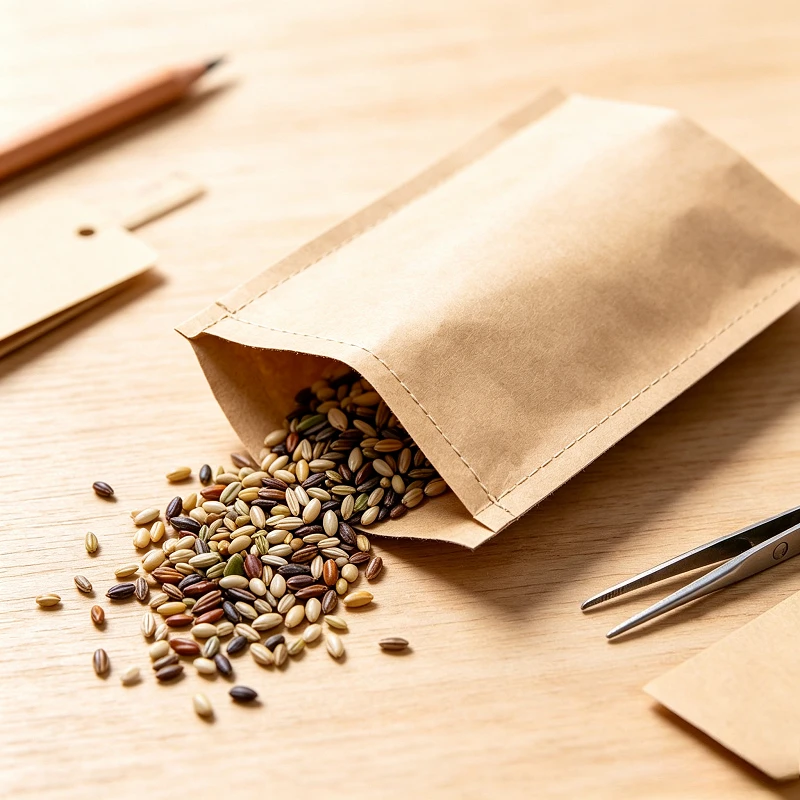 Hot Sell 100Pcs 10*6cm Kraft Paper Seed Bags Garden Home Pouches for Seed Soaking Collection Preservation Packing Supplies