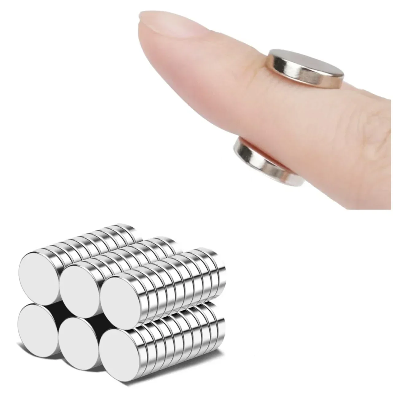 Round Home Decoration Accessories Magnets For Fridge, DIY, Building, Scientific, Craft, and Office 5x2 8x2 10x2 10x3