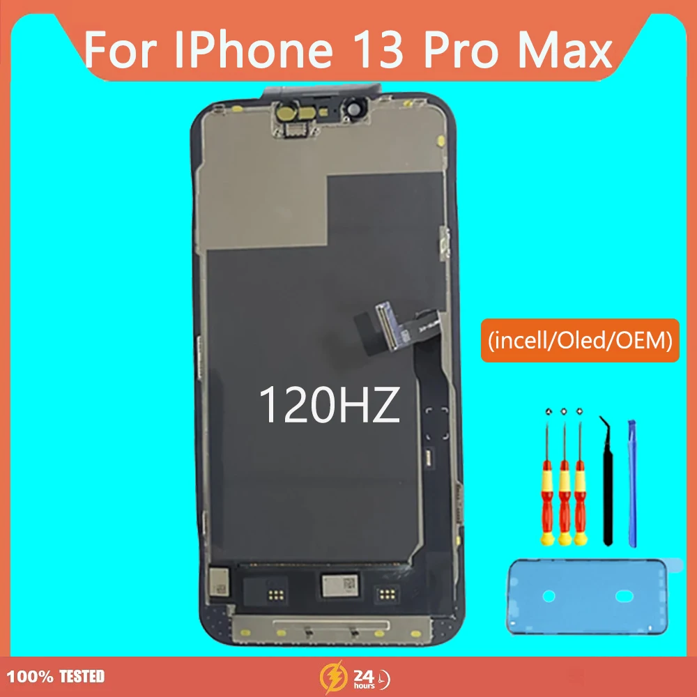 

New OLED LCD Display Pantalla Replacement For iPhone 13 Pro Max Incell/OLED/OEM Digitizer Touch Screen Complete NO IC