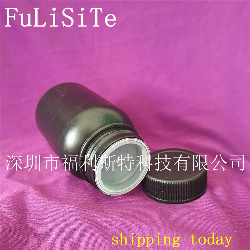 50ml 100ml 250ml 500ml black bottle Black Plastic Bottle  Mouth for Liquid Paint Cosmetic Refillable Container