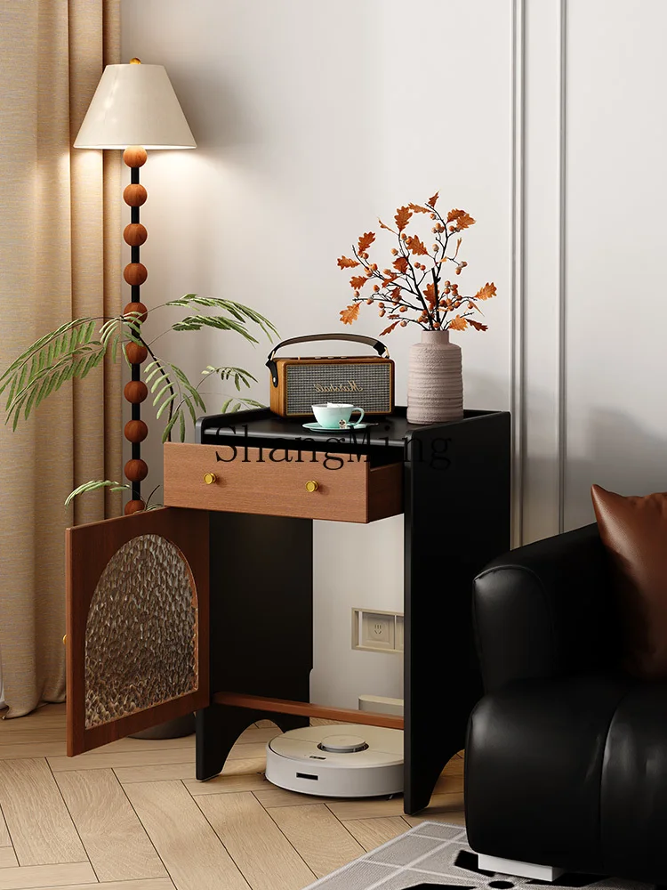 

CL High Value sweeping robot storage locker ash wood solid wood storage side cabinet