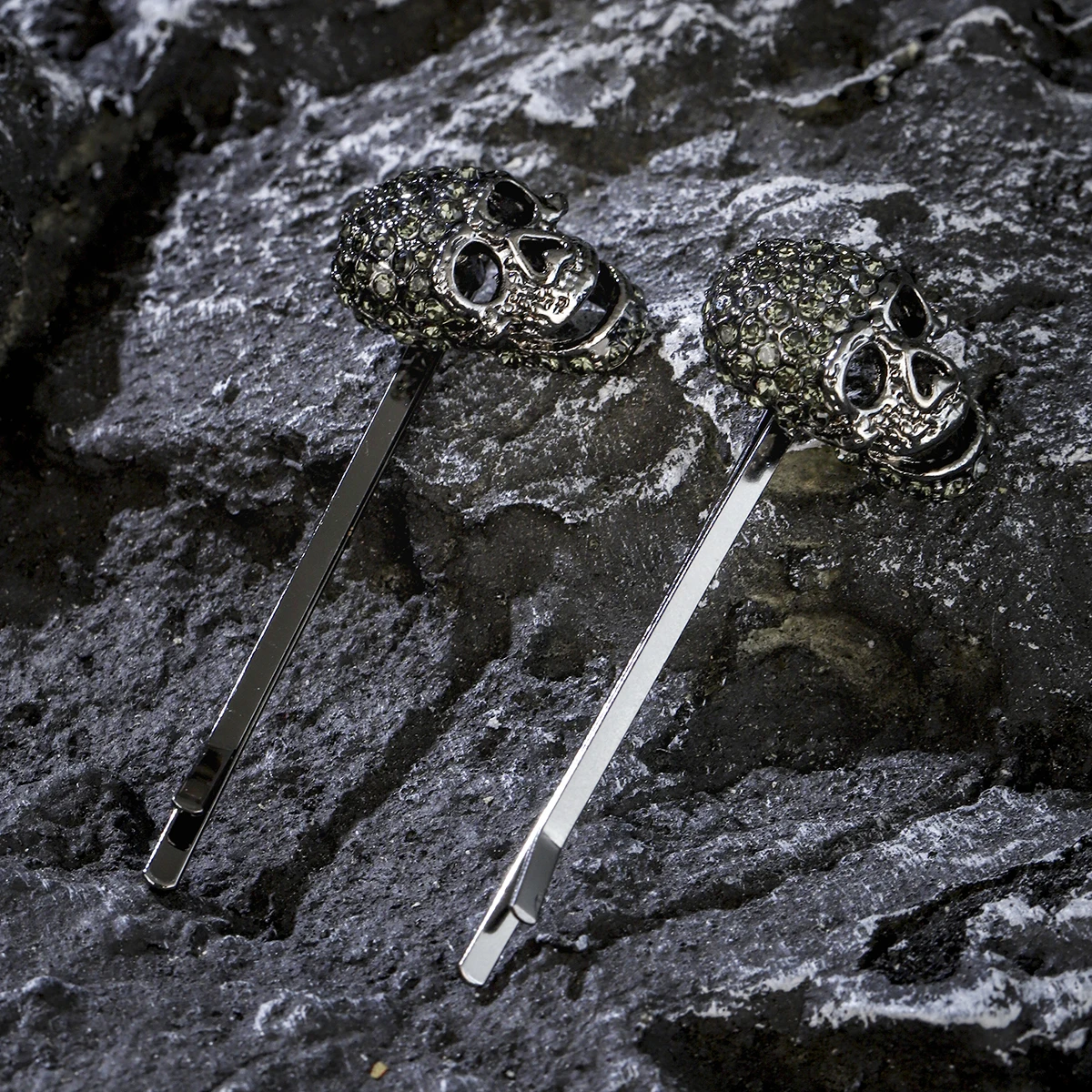 Halloween Black Collection Spinnen Fledermäuse Klassische Haarspange Tanzparty Kopfbedeckung Lustige Streichschädel Haarnadeln Haarschmuck – Detail 3