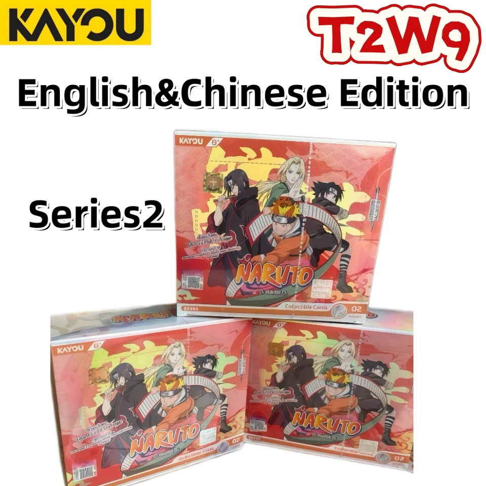 Kayou Naruto Card Box T2W9 English&Chinese Version CR UR MR AR SSR
