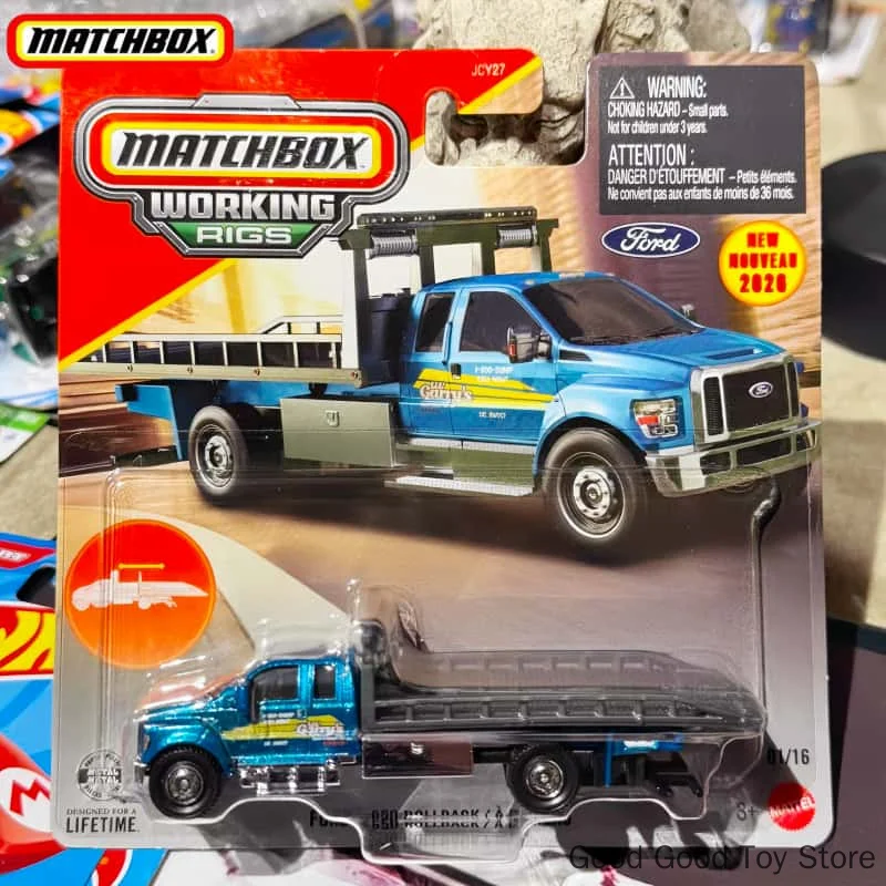 In Stock Genuine Matchbox Latest Batch Working Rigs Realistic Engineering Truck 1:64 Diecast Vehicle Collect Model Car Toy Gift