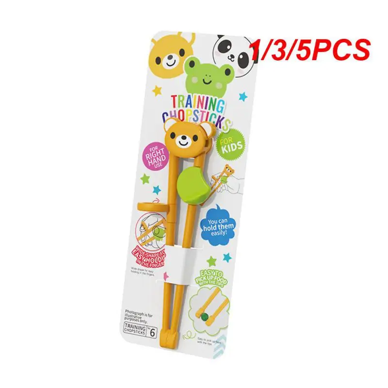 1/3/5PCS Primary Learning Chopsticks Easy To Use Cute And Interesting Ergonomic Best Seller Bpa Free Highly Recommended