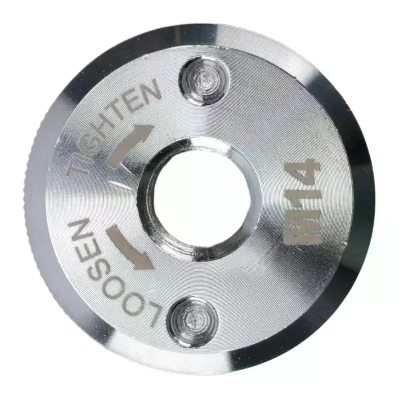 1Pcs Silver Quick Release Flange Nut Clamping Power Chuck Tools Parts New M14 Thread Angle Grinder Self-locking Pressing Plate