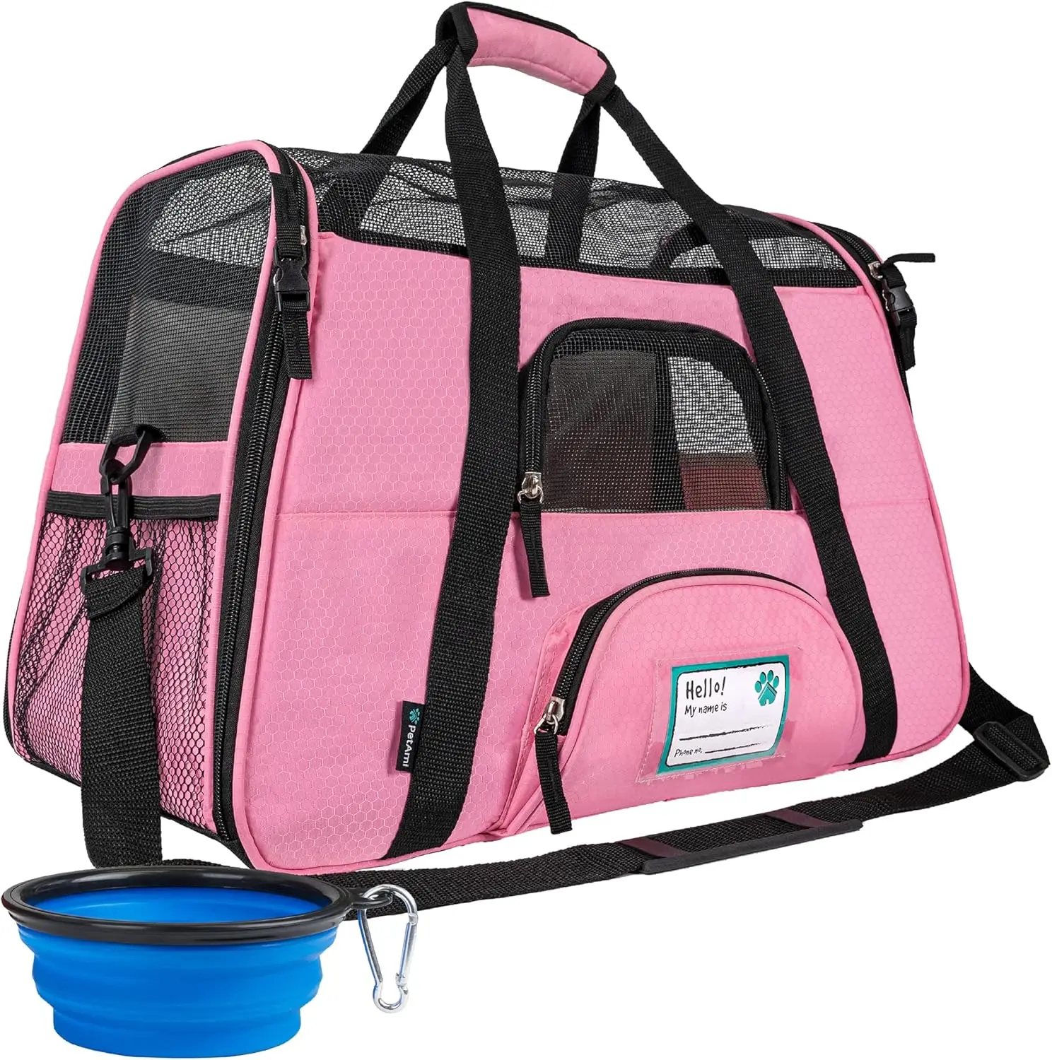 

Airline Approved Pet Carrier for Cat, Soft Sided Dog Carrier for Small Dogs, Cat Travel Supplies Accessories for Indoor Cats,