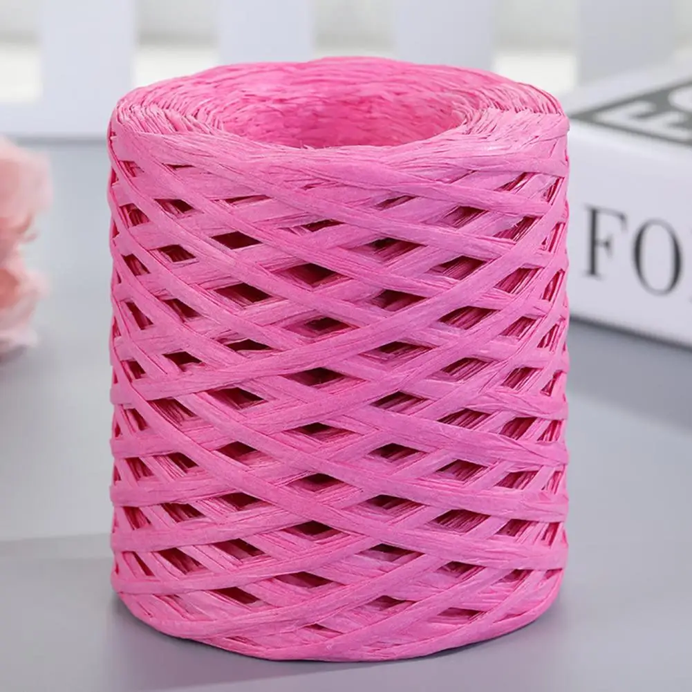 1 Roll Attractive Paper Ribbon  Eye-catching Simple Raffia Paper Rope  Florist Bouquets Packing Cord