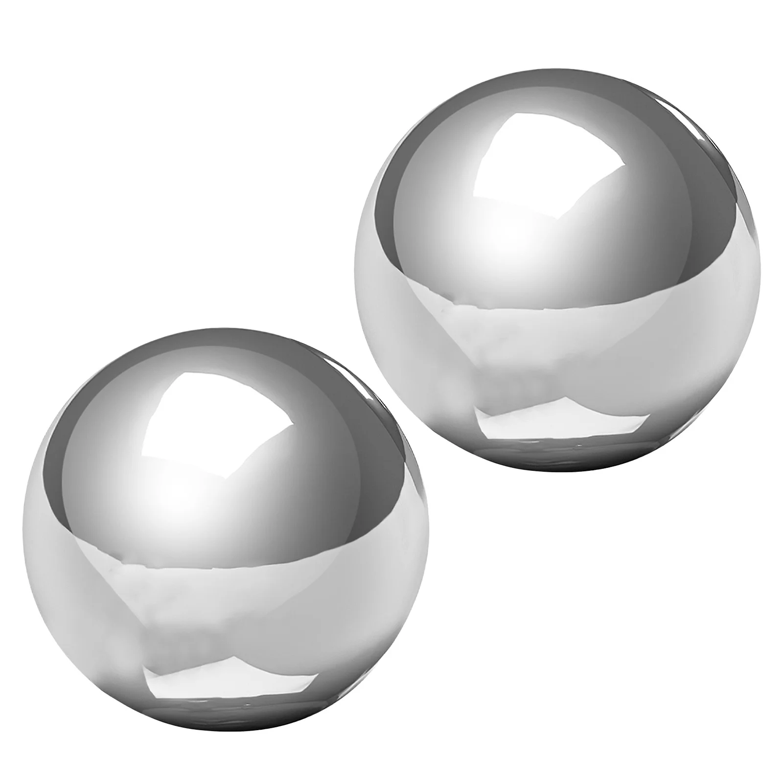 

2Pcs Stainless Steel Mirror Polished Gazing Ball Garden Sphere Outdoor Lawn Patio Reflective Decorative Globe Lawn Globes