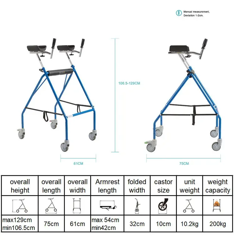 Übungs assistent Aluminium ältere ce/iso Walker deaktiviert
