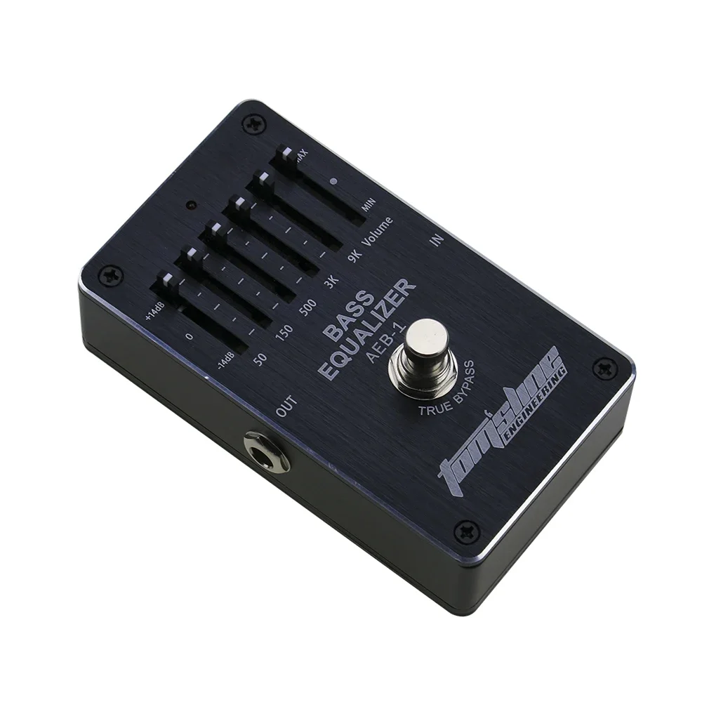 AROMA AEB-1 Electric bass Effect Pedal 5-segment adjustable EQ Effect 5 band frequency 50Hz/150Hz/500Hz/3000Hz/9000Hz