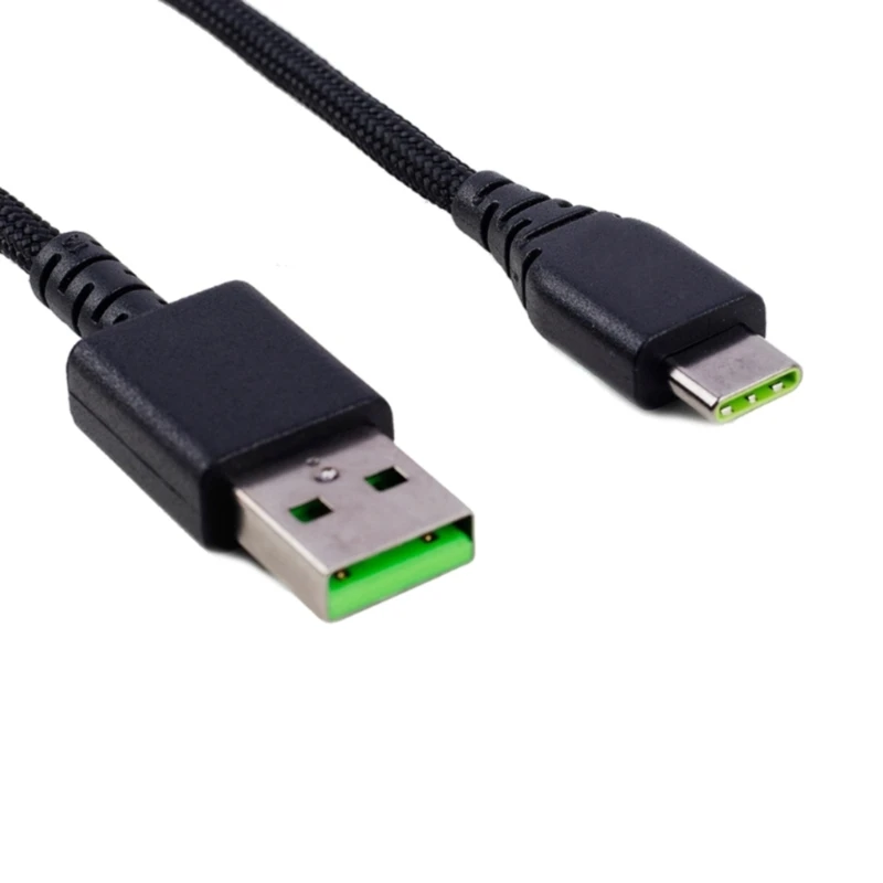 Cable datos USB tipo C trenzado para carga ratón ViperV2Pro/BasiliskV3Pro