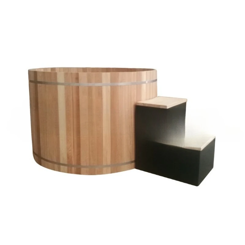 Canadian Red Cedar Grand Barrel Bath Engineering Hot Spring Resort Homestay Barrel Hot Spring Bath