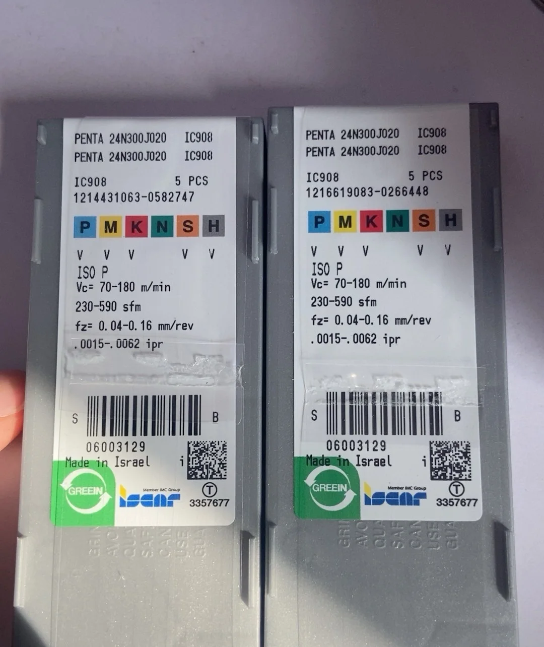 

Hard alloy cutting blades PENTA24N300J020 IC908