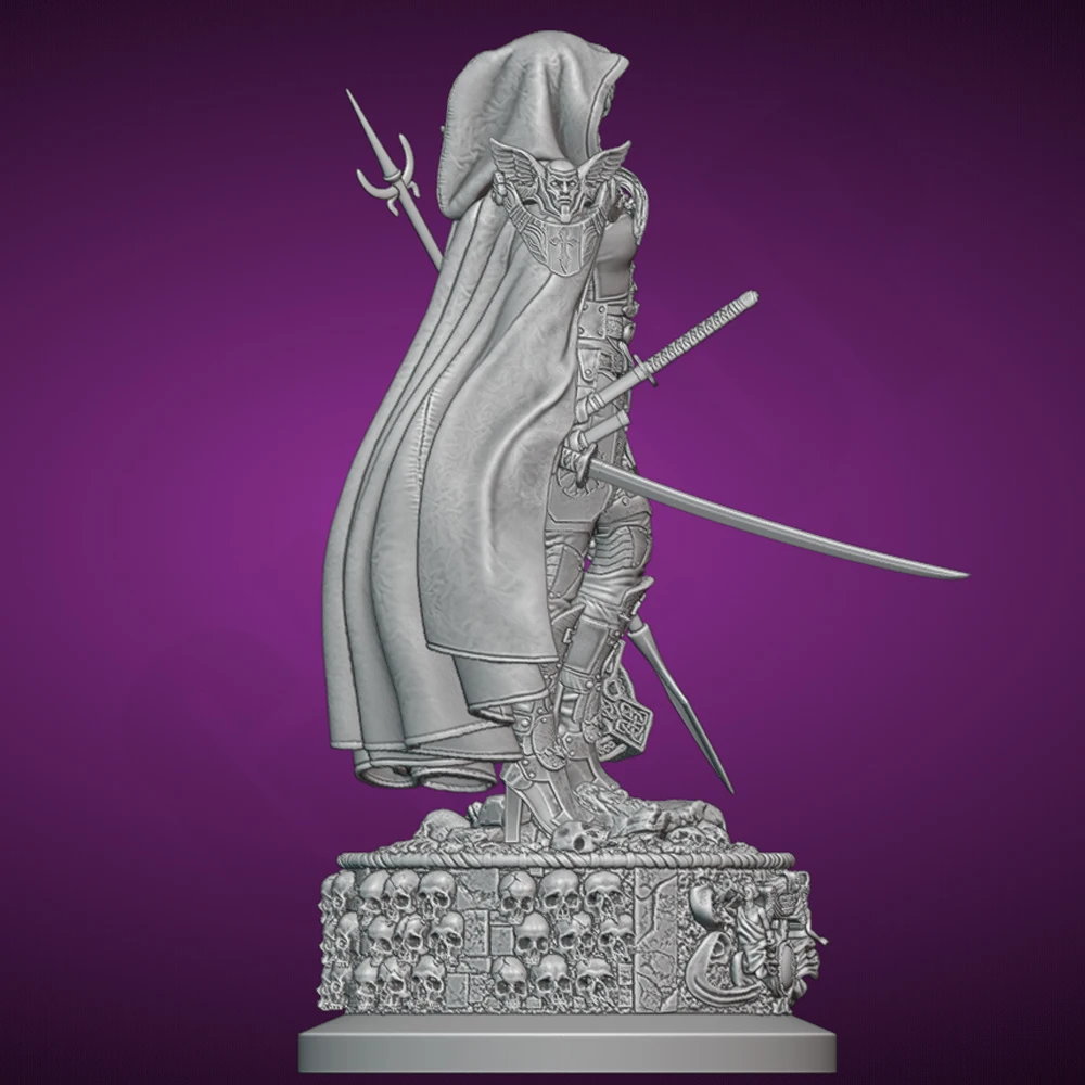 1/24 Magdalena أنثى المحارب تمثال راتنج لعبة غير مصبوغ GK دمية المفكك ثلاثية الأبعاد طباعة الجمعية مصغرة تخفيض تمثال لعبة