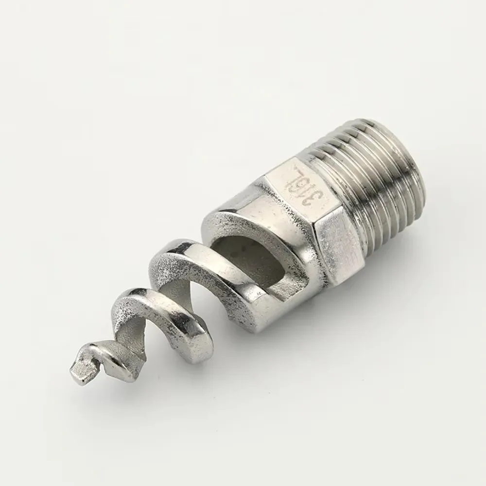316 Stainless Steel Spiral Cone Nozzle BSP Thread 1/4
