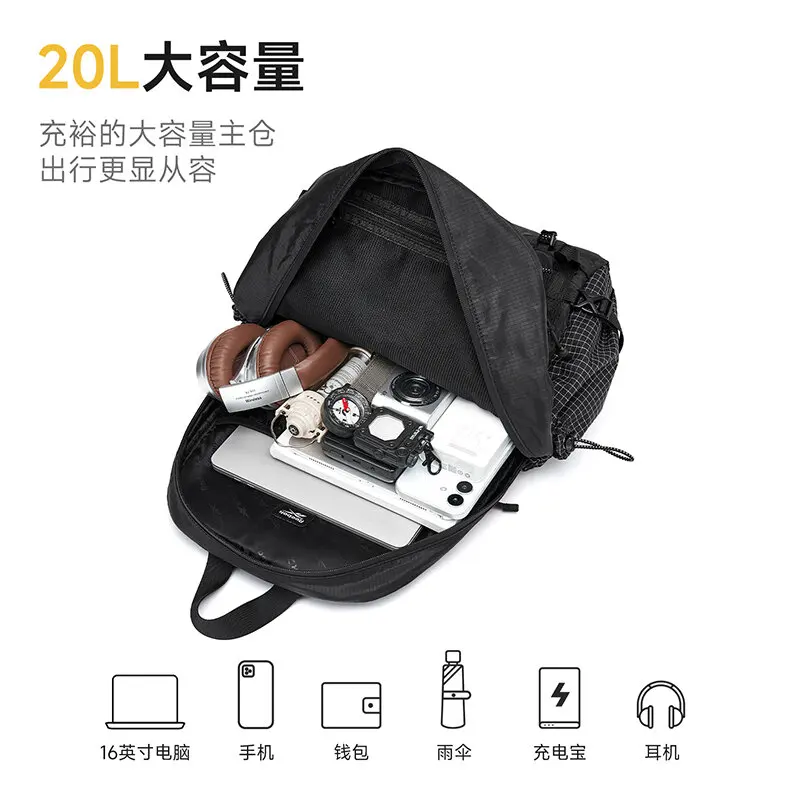 REEBOK Multifunctional Outdoor Camping Travel Backpack Men Women Waterproof Casual Hiking Multi Compartment Laptop Knapsack view 5