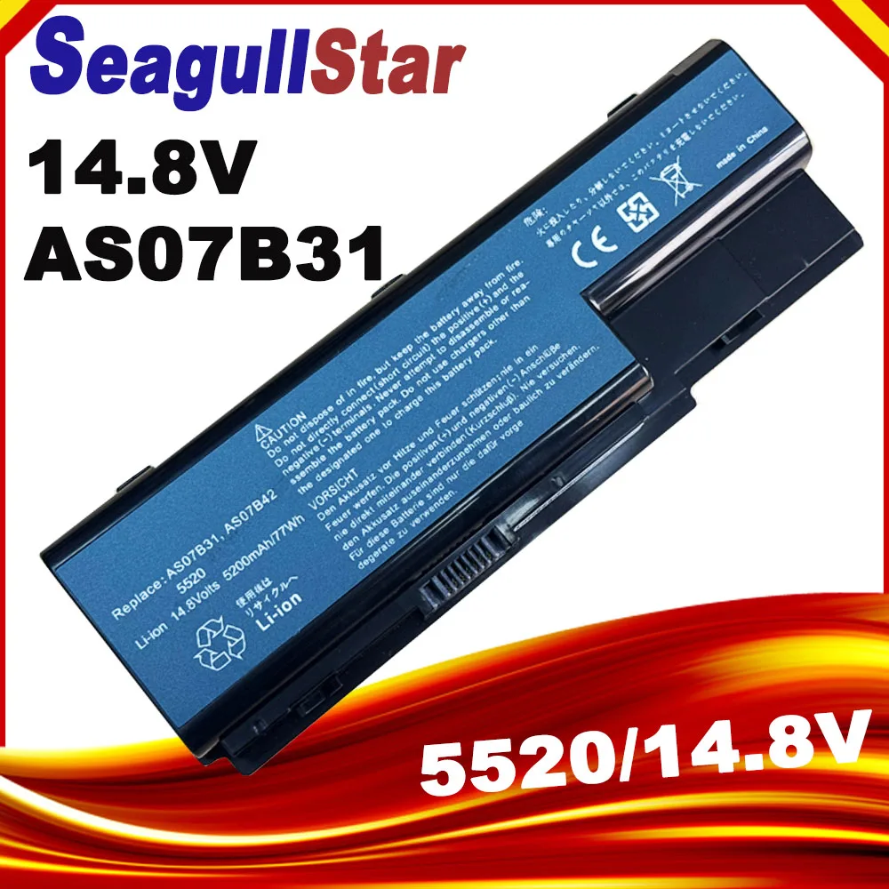 14.8V  8 Cells AS07B32 AS07B31 AS07B32 AS07B71 AS07B61 AS07B42 AS07B51 Laptop Battery for Acer Aspire 5920 5920G 5930 5930G 5935
