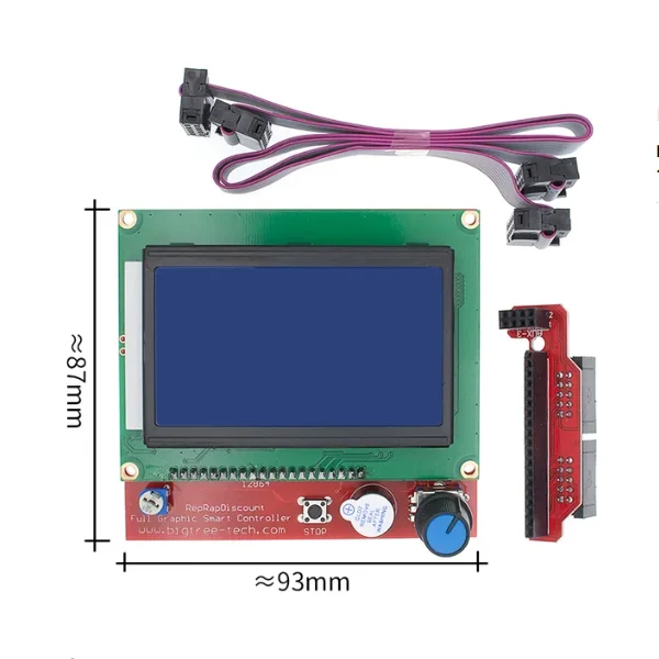 Boyi Technology 3D Printer Intelligent Controller RAMPS 1.4 LCD 12864 LCD Control Panel Module