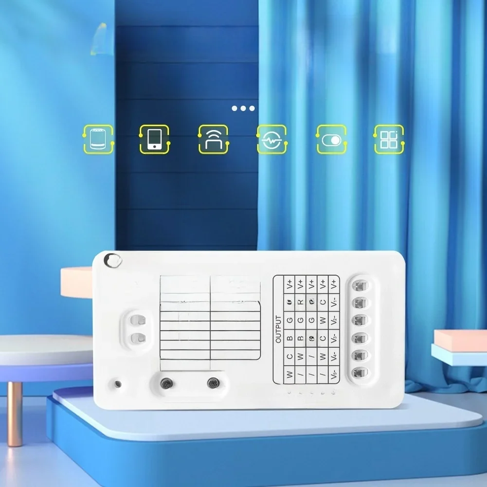 

Smart LED Controller FOR ZIGBEE 3.0 5 in 1 RGB CCT RGBW LED Strip Light Controller with Voice and APP Control Support