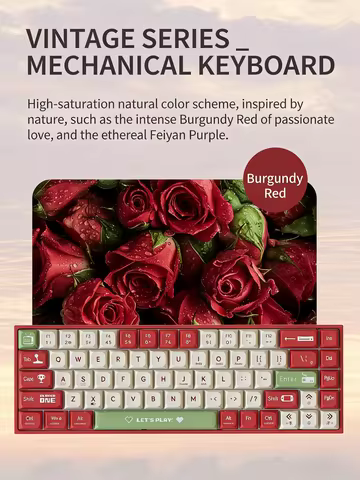 AJAZZ AK680 Wired Mechanical Keyboard 68 Keys Hot Swap Custom Gasket ABS Keycap 65% Compact Gaming Keyboard for PC Laptop