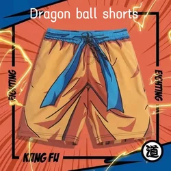 Dragon Ball Shorts Summer Beach Shorts Animation Cosplay Goku Lace up Casual Printed Shorts Loose Clothes Holiday Gifts for Boys