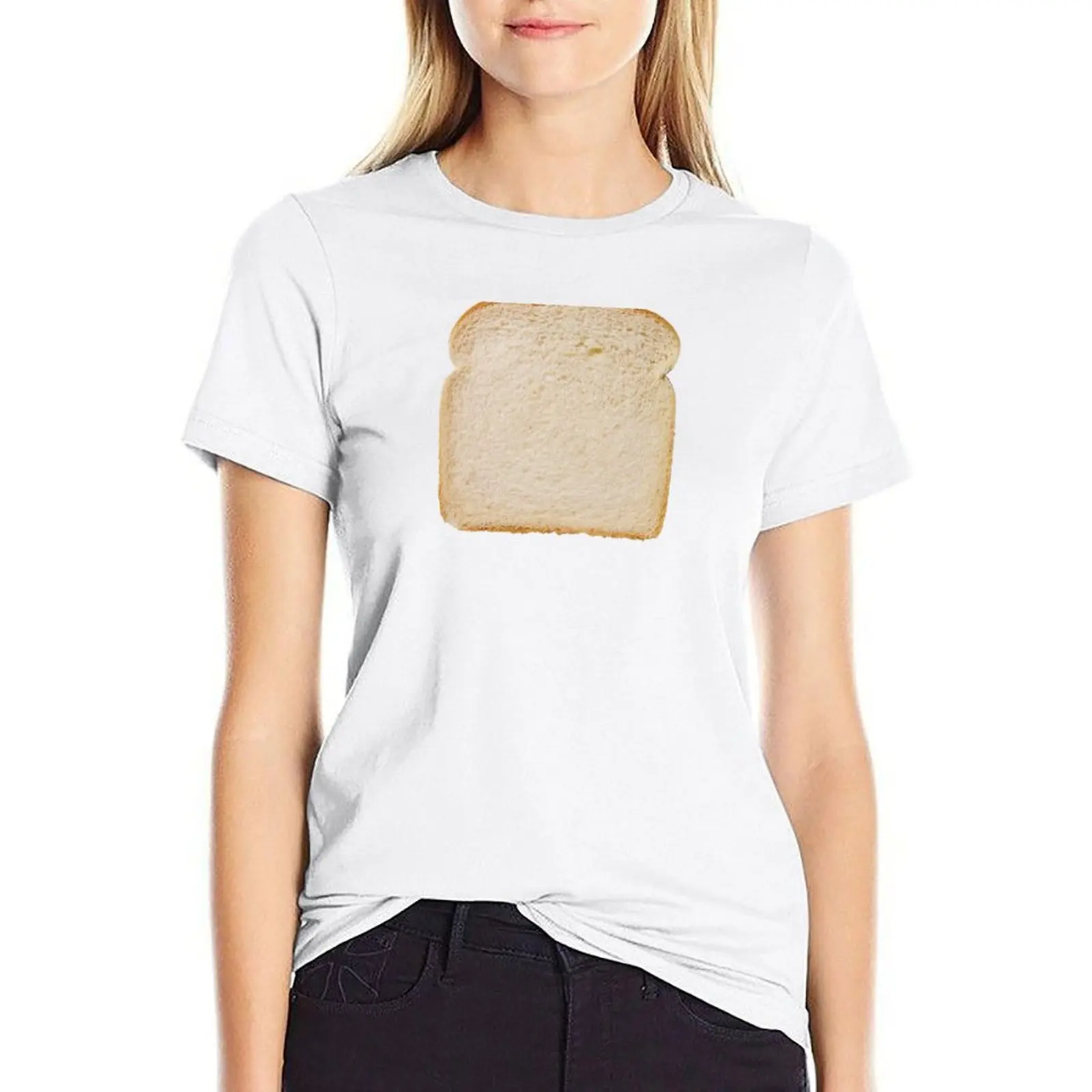 

Slice of bread T-shirt summer clothes lady clothes western t shirts for Women