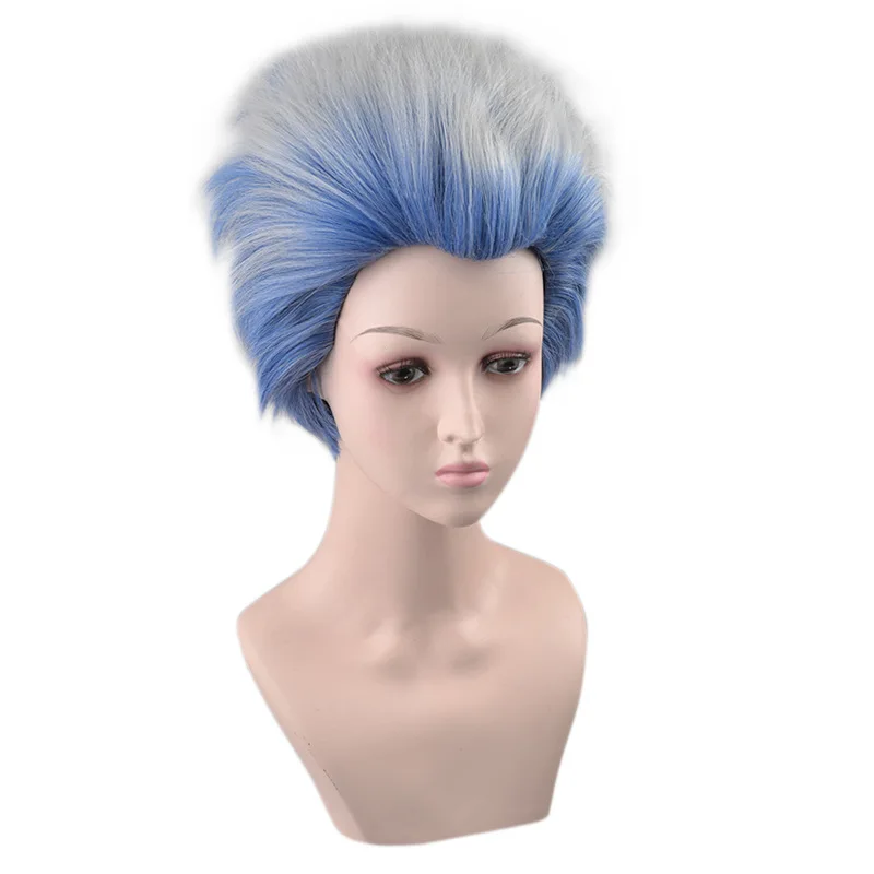 Hades Wig For Men In Movie "Descendants 3" - Gemstone Blue Wig