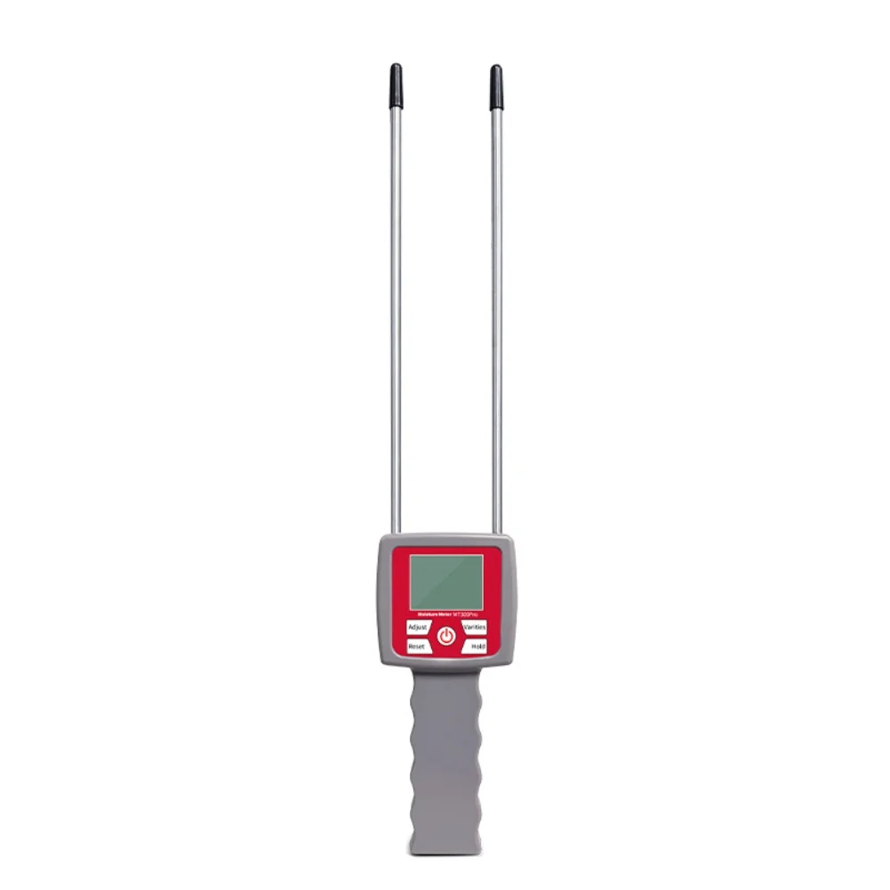 Multifunction portable moisture meter for forage with LCD backlit screen accurate moisture range 2 to 30 percent