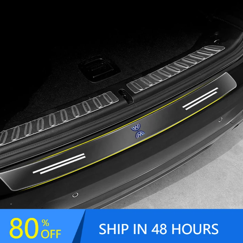 

1pcs Car Rear Bumper Trunk Load Edge Protector Guard Trim Transparent Sticker For Volkswagen Golf-6 7 4 5 POLO Passat B5 B6 B7